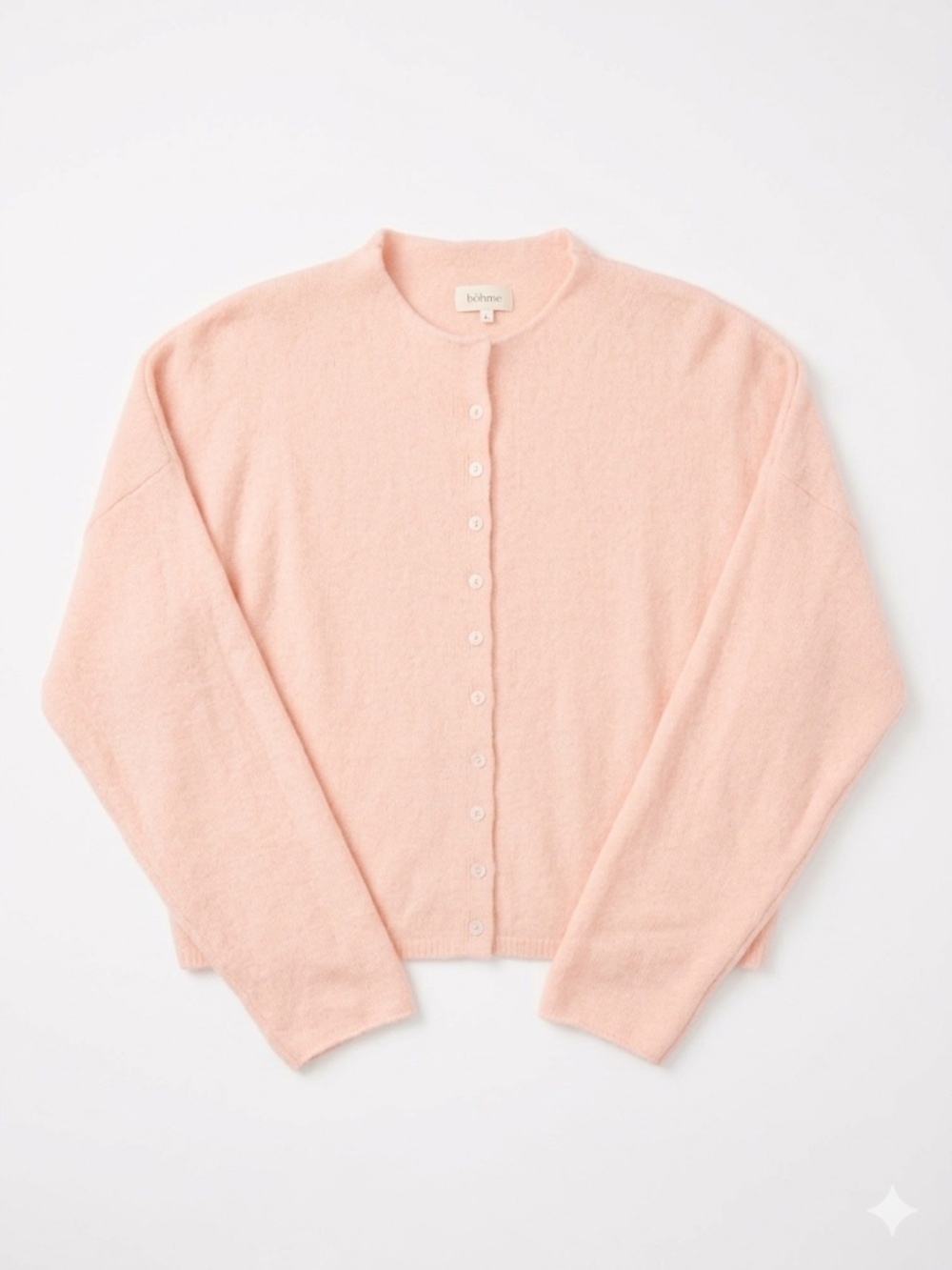 Böhme Maci Cardigan Sweater in Pink, size large, NWOT